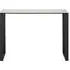Katrine 110cm Console Table - Smoked Glass, Black