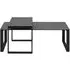 Katrine Coffee Table Set of 2 - Black Ceramic