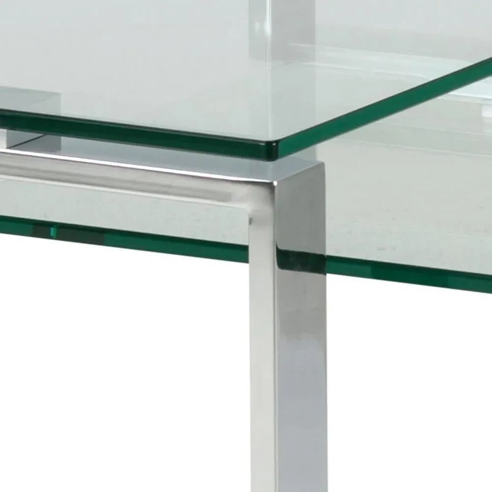 Katrine Coffee Table Set of 2 - Clear Glass