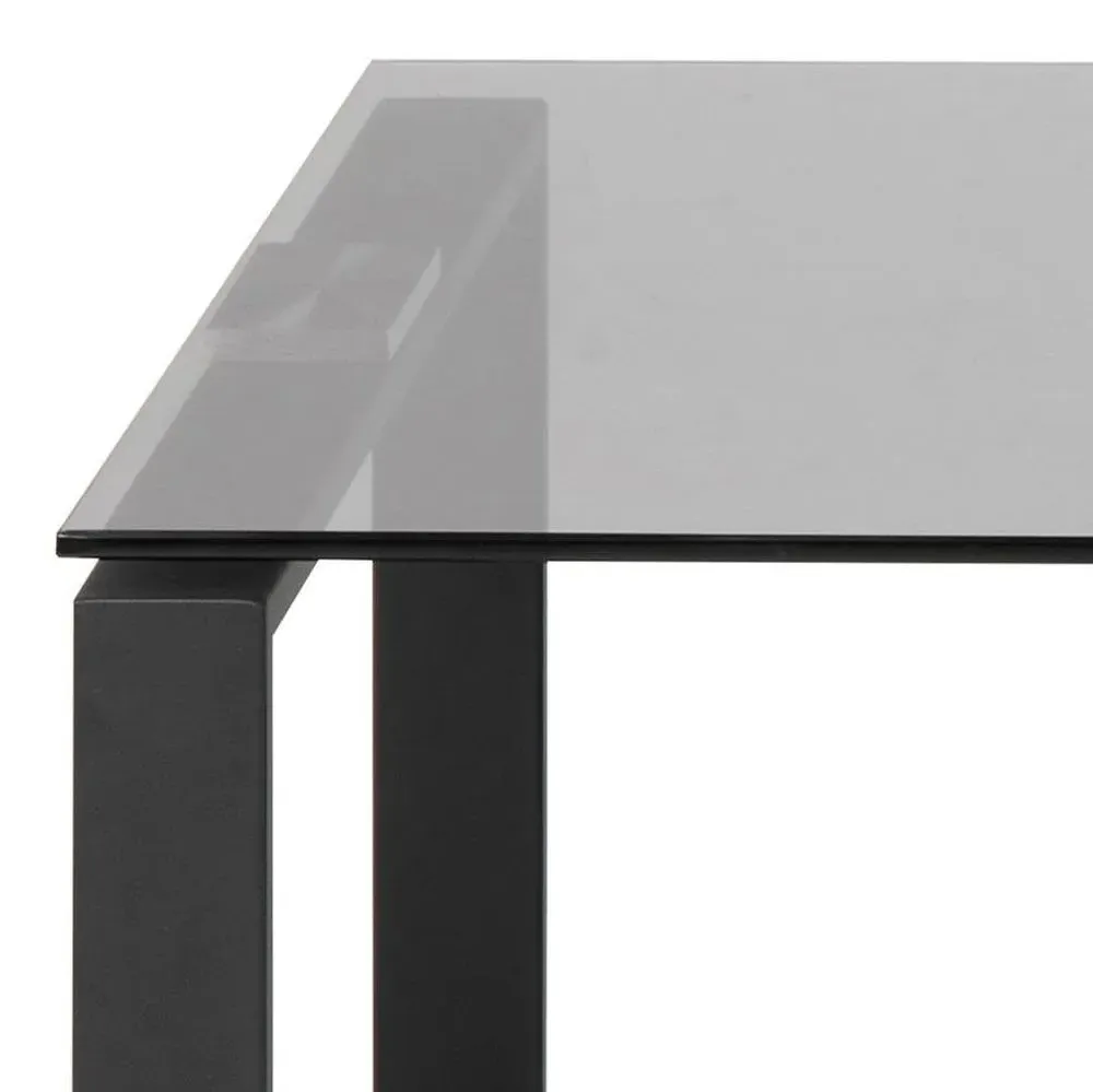 Katrine Coffee Table Set of 2 - Smoked Glass