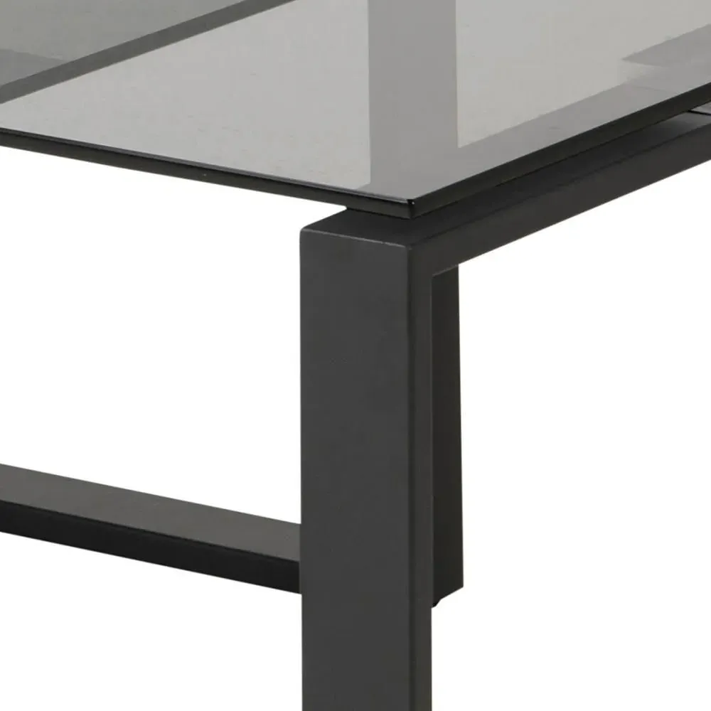 Katrine Coffee Table Set of 2 - Smoked Glass