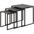 Katrine Nest of 3 Tables - Black, Ceramic