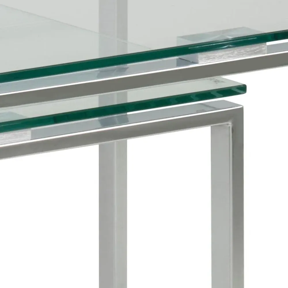 Katrine Nest of 3 Tables - Clear, Glass
