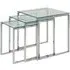 Katrine Nest of 3 Tables - Clear, Glass