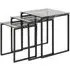 Katrine Nest of 3 Tables - Smoked, Glass