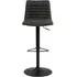 Kimmy Gas Lift Bar Stool - Anthracite, Fabric