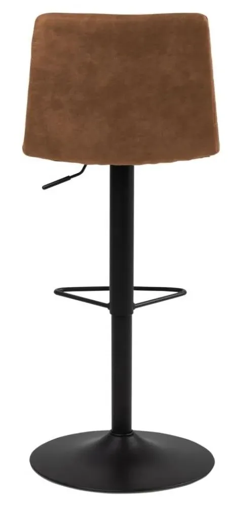 Kimmy Gas Lift Bar Stool - Camel, Fabric