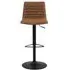 Kimmy Gas Lift Bar Stool - Camel, Fabric