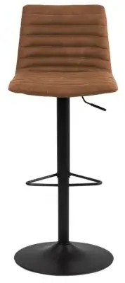 Kimmy Gas Lift Bar Stool - Camel, Fabric