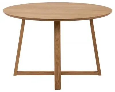 Malika 4-Seater Round Dining Table - Oak image