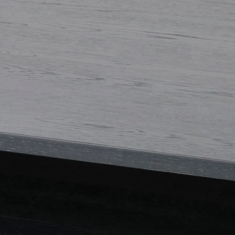 Marte 130cm Coffee Table - Black, Oak Veneer