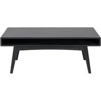 Marte 130cm Coffee Table - Black, Oak Veneer