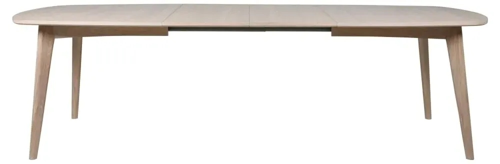 Marte 6-Seater Extendable Dining Table - White, Oak