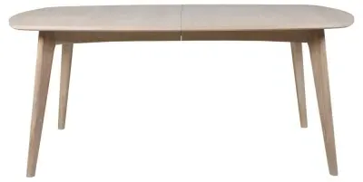 Marte 6-Seater Extendable Dining Table - White, Oak
