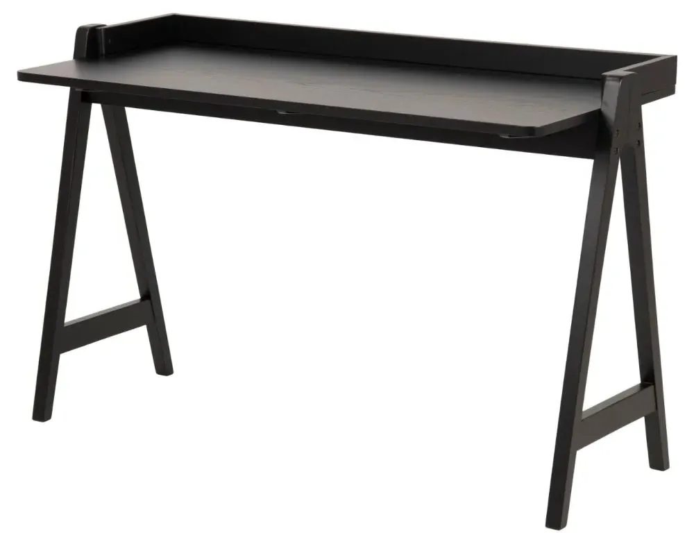 Miso Writing Desk - Black, Oak Veneer