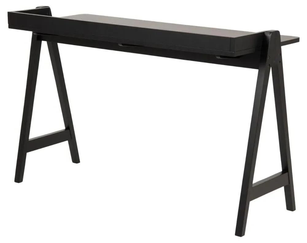 Miso Writing Desk - Black, Oak Veneer