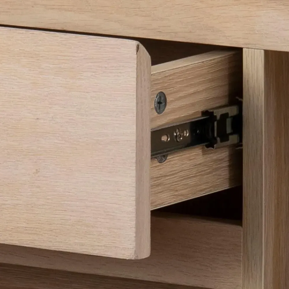 Nagano 150cm 2 Door Sideboard - White, Oak Veneer