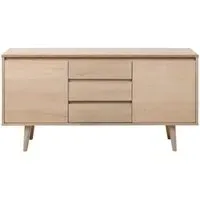 Nagano 150cm 2 Door Sideboard - White, Oak Veneer