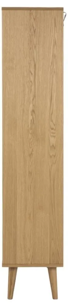 Nagano 4 Door Display Cabinet - Oak Veneer