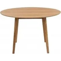 Nagano 4 Seater Round Dining Table - Oak