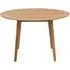 Nagano 4 Seater Round Dining Table - Oak
