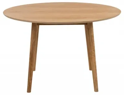 Nagano 4 Seater Round Dining Table - Oak