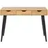 Neptun 3 Drawer Office Desk - Oak, Melamine