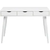 Neptun 3 Drawer Office Desk - White, Melamine
