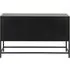 Newville 125cm 3 Door Sideboard - Black, Metal