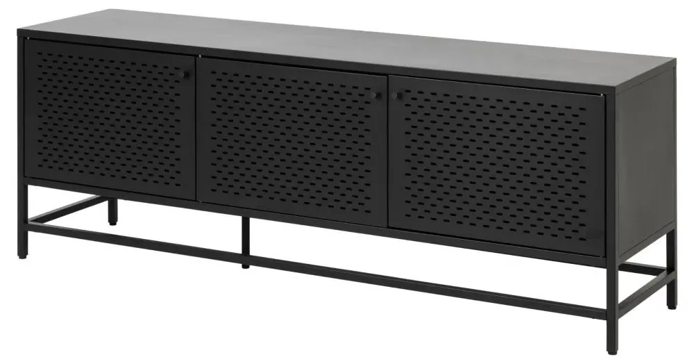 Newville 3 Door Sideboard - Black, Metal