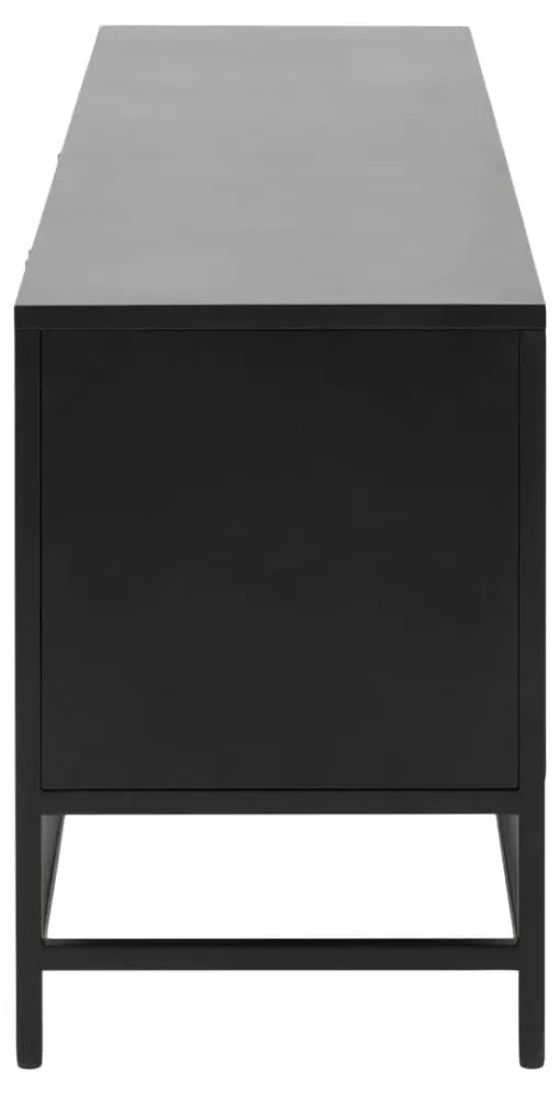 Newville 3 Door Sideboard - Black, Metal