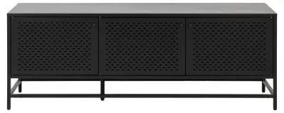 Newville 3 Door Sideboard - Black, Metal image