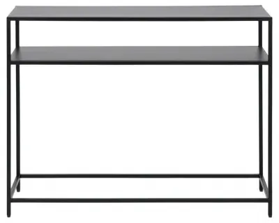Newville Console Table - Black, Metal image