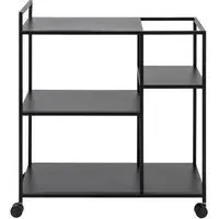 Newville Serving Trolley - Black, Metal