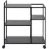Newville Serving Trolley - Black, Metal