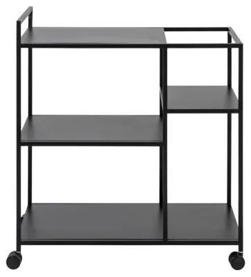 Newville Serving Trolley - Black, Metal image