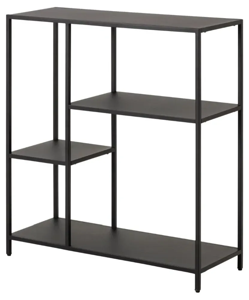 Newville Small Shelving Unit - Black, Metal