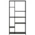 Newville Wide Shelving Unit - Black, Metal