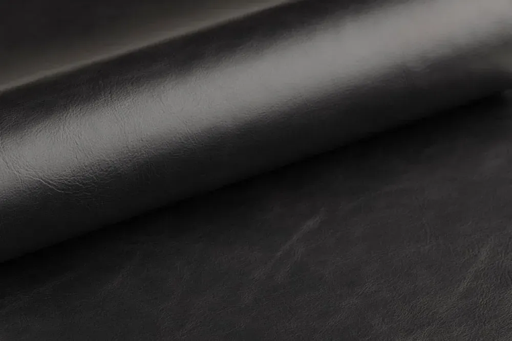 Oregon Bar Stool - Black, Faux Leather