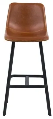 Oregon Bar Stool - Tan, Faux Leather