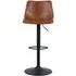 Oregon Gas Lift Bar Stool - Tan, Faux Leather