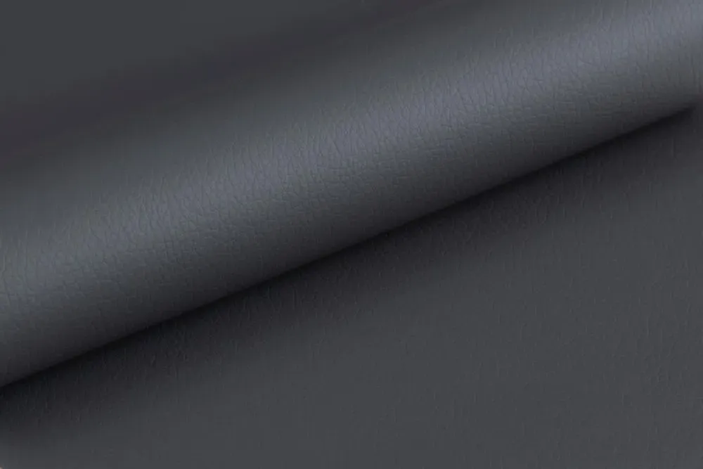 Plump Gas Lift Bar Stool - Grey, Faux Leather