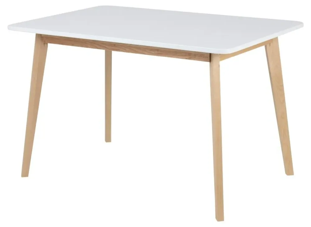 Raven 4-Seater Dining Table - White, Birch