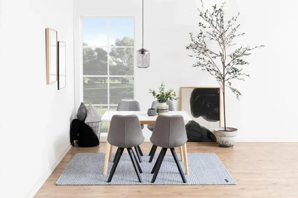 Raven 4-Seater Dining Table - White, Birch