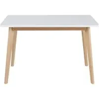 Raven 4-Seater Dining Table - White, Birch