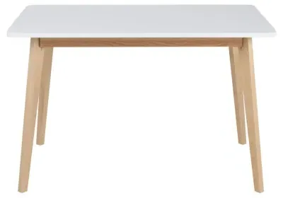 Raven 4-Seater Dining Table - White, Birch