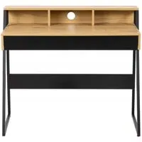 Reece 2 Drawer Desk - Oak, Black