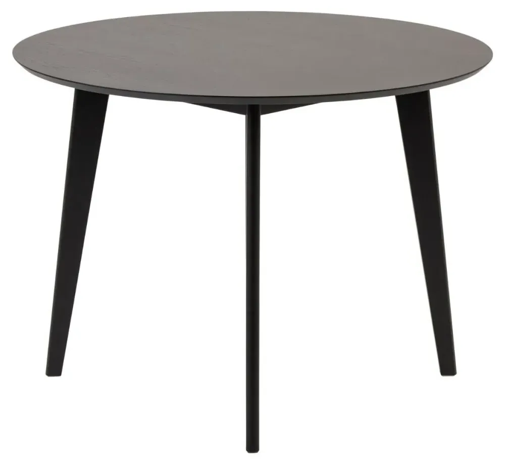 Roxby 2-Seater Round Dining Table - Black