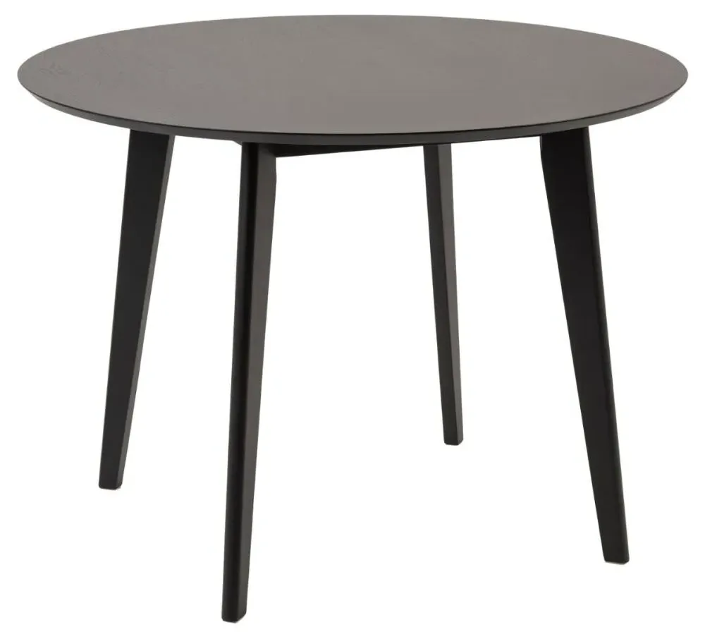 Roxby 2-Seater Round Dining Table - Black