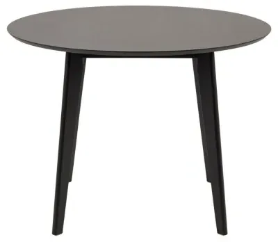 Roxby 2-Seater Round Dining Table - Black